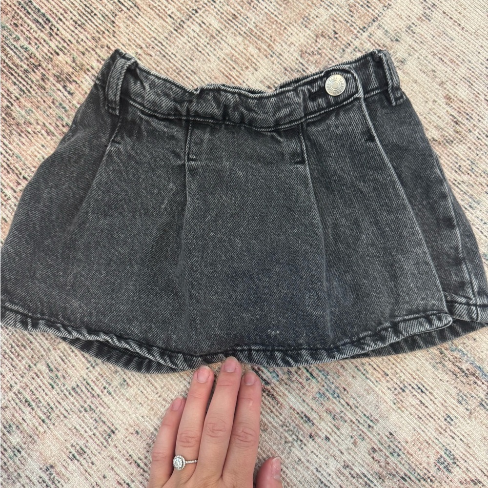 Zara Washed Black Skort